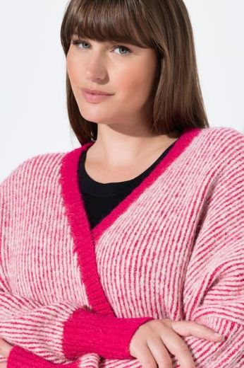 Plus size veliki brojevi Kardigan dugih rukava otvorenog kroja za punije
