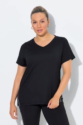 Plus size veliki brojevi Majica kratkih rukava V ovratnika za punije