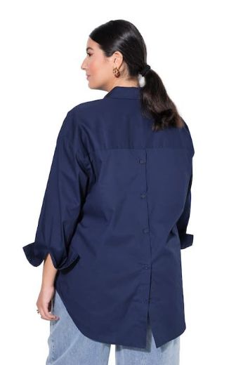Plus size veliki brojevi Bluza dugih rukava s gumbićima za punije