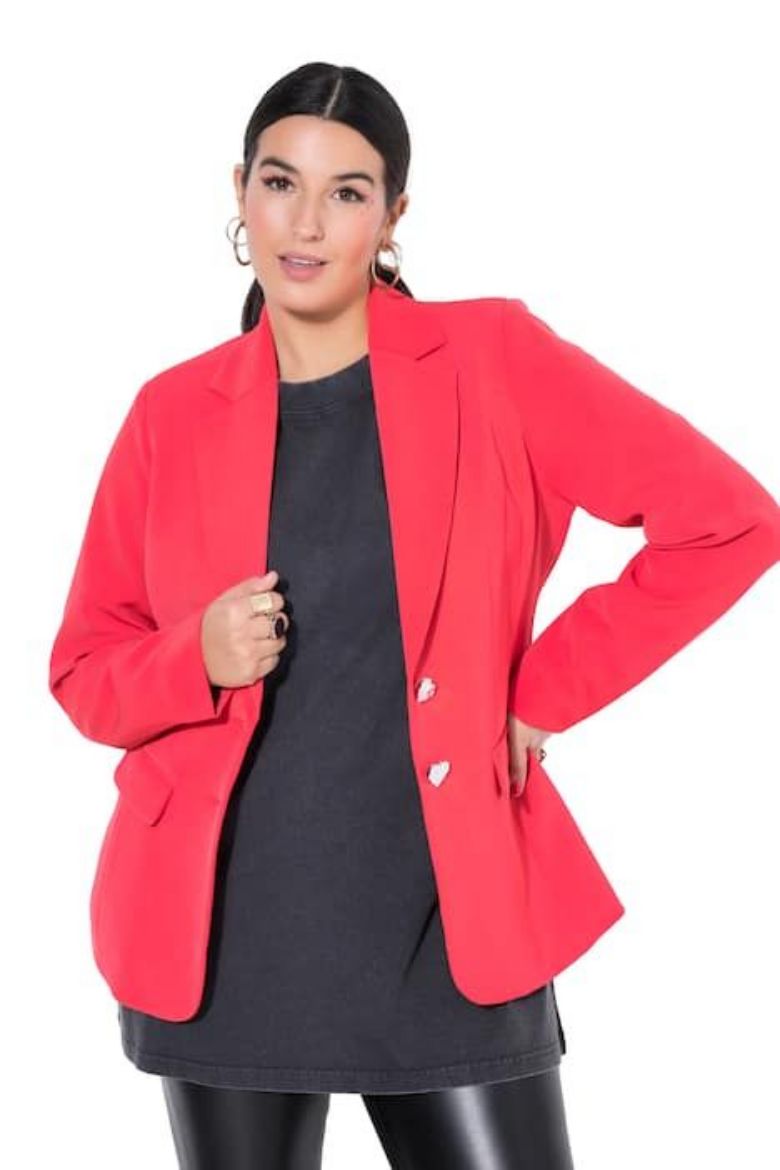 Plus size veliki brojevi Sako dugih rukava užeg kroja za punije