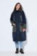 Veliki brojevi Kaput dužeg kroja s odvojivom kapuljačom moda za punije