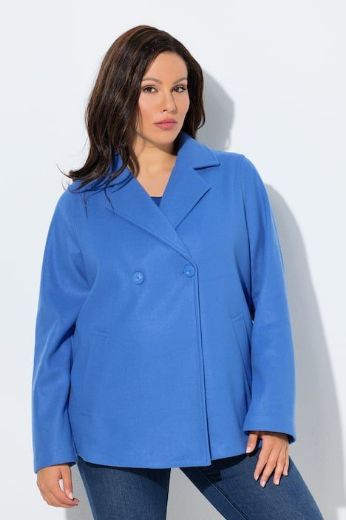 Plus size veliki brojevi Kaput kraćeg kroja od flisa za punije
