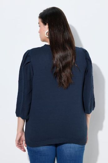 Plus size veliki brojevi Pulover 3/4 rukava V ovratnika za punije