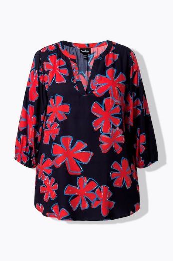 Plus size veliki brojevi Tunika 3/4 rukava A kroja za punije