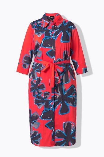Plus size veliki brojevi Haljina midi 3/4 rukava za punije