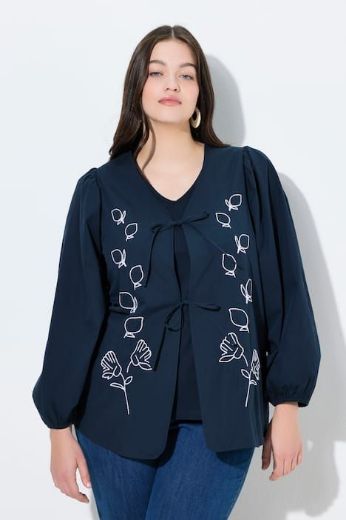 Plus size veliki brojevi Jakna lagana dugih rukava A kroja za punije