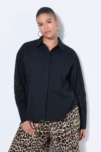 Plus size veliki brojevi Košulja dugih rukava šireg kroja za punije