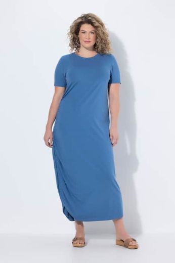 Plus size veliki brojevi Haljina maxi kratkih rukava za punije