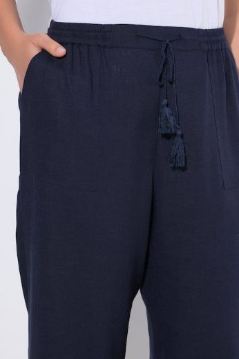 Plus size veliki brojevi Hlače širokih nogavica elastičnog struka za punije