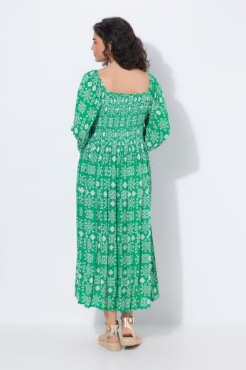 Plus size veliki brojevi Haljina midi 3/4 rukavi za punije