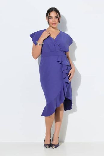 Plus size veliki brojevi Haljina elegantna V izreza za punije