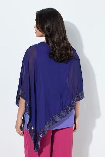 Plus size veliki brojevi Bluza elegantna od šifona 3/4 rukava za punije