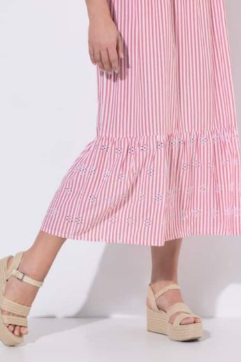 Plus size veliki brojevi Haljina maxi kratkih rukava A kroja za punije
