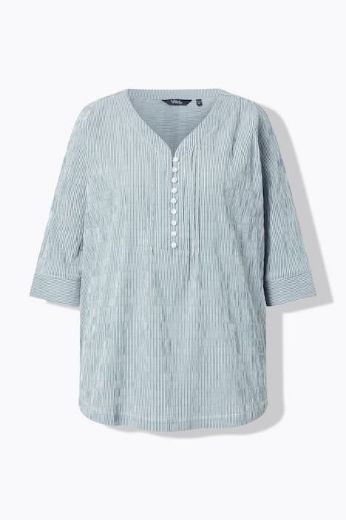 Plus size veliki brojevi Bluza 3/4 rukavi s gumbićima za punije