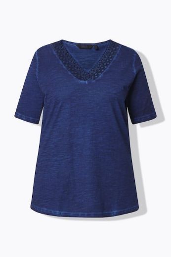 Plus size veliki brojevi Majica kratkih rukava V ovratnika za punije