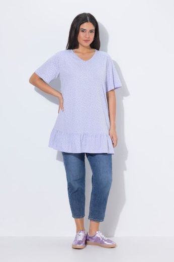 Plus size veliki brojevi Majica kratkih rukava V izrez za punije