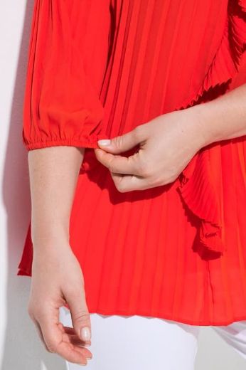 Plus size veliki brojevi Bluza elegantna rukavi 3/4 A kroja za punije