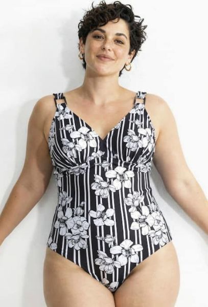 Veliki brojevi Kupaći kostim jednodijelni mekanih košarica moda za punije