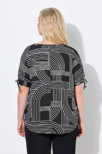 Plus size veliki brojevi Bluza kratkih rukava V izreza za punije