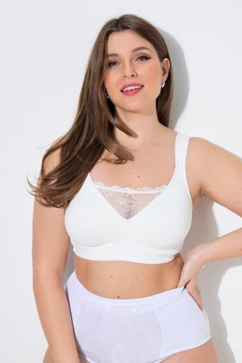 Plus size veliki brojevi Grudnjak bez žice širokih naramenica za punije