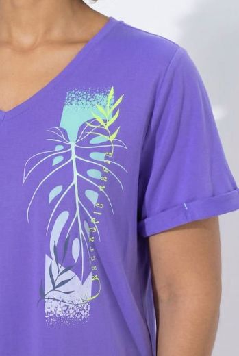 Plus size veliki brojevi Majica kratkih rukava V ovratnika za punije