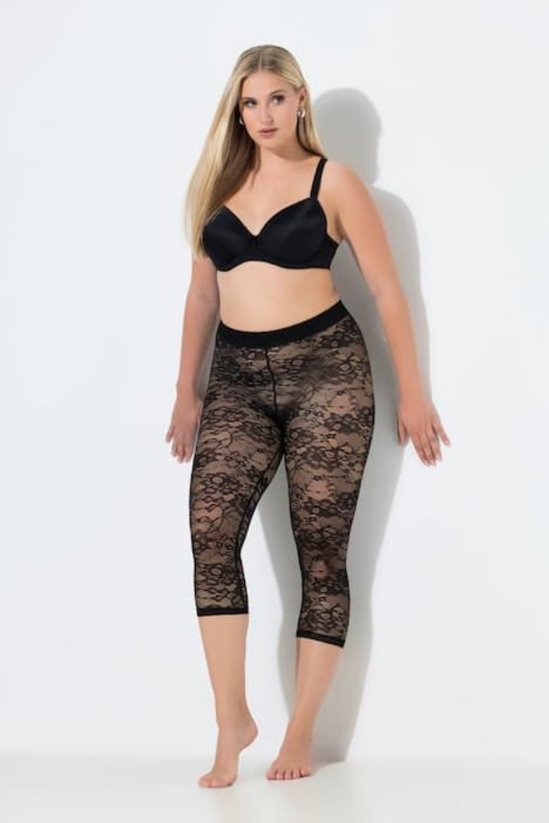 Plus size veliki brojevi Tajice capri  kraćih nogavica mrežaste za punije