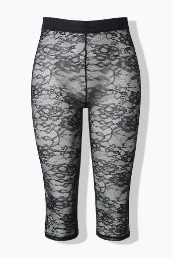 Plus size veliki brojevi Tajice capri  kraćih nogavica mrežaste za punije