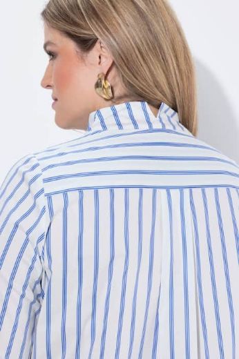 Plus size veliki brojevi Tunika 3/4 rukavi prugasta za punije