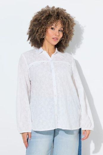 Plus size veliki brojevi Bluza 3/4 rukava s kragnom za punije