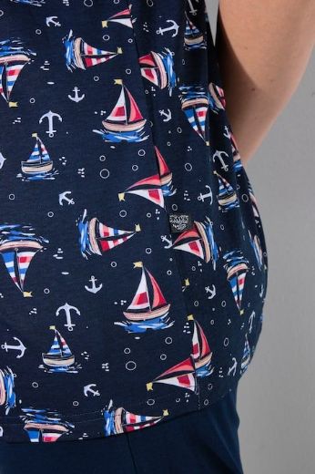 Plus size veliki brojevi Pidžama kratkih rukava i dugih nogavica za punije