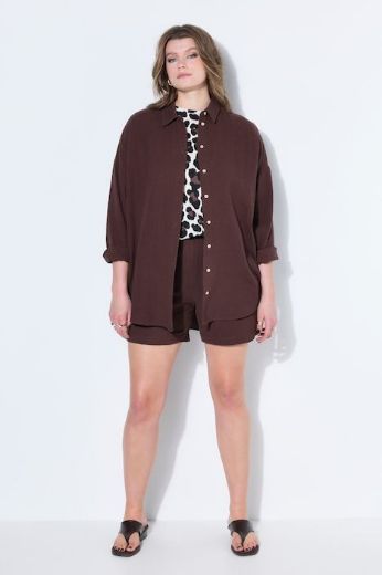 Plus size veliki brojevi Bluza na kopčanje za punije