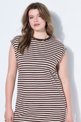 Plus size veliki brojevi Haljina bez rukava šireg kroja za punije