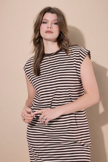 Plus size veliki brojevi Haljina bez rukava šireg kroja za punije