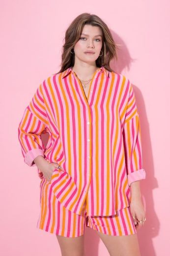 Plus size veliki brojevi Bluza dugih rukava šireg kroja za punije
