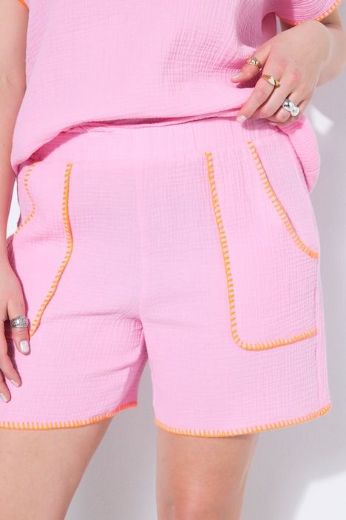 Plus size veliki brojevi Hlače kratkih nogavica od muslina za punije
