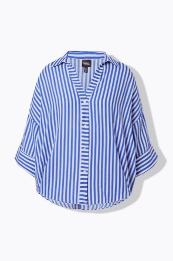Plus size veliki brojevi Bluza 3/4 rukava šireg kroja za punije