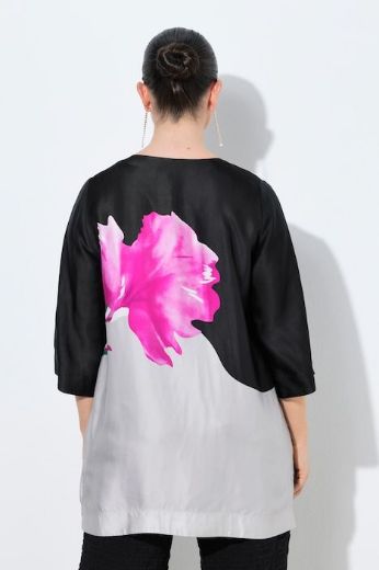 Plus size veliki brojevi Bluza 3/4 rukava od satena za punije