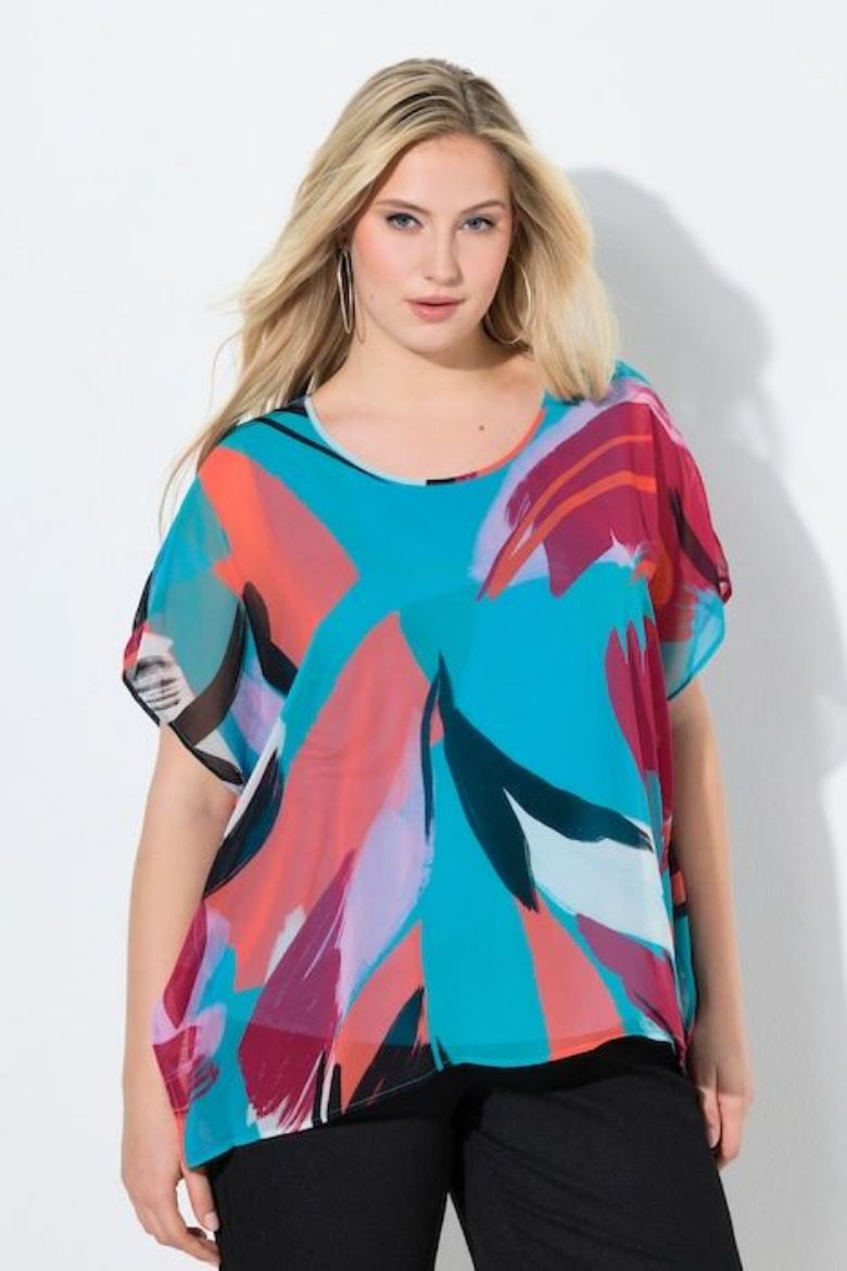 Plus size veliki brojevi Bluza kratkih rukava za punije