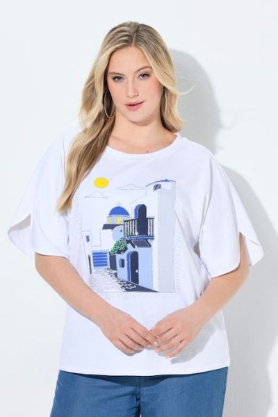 Veliki brojevi Majica kratkih rukava šireg kroja moda za punije