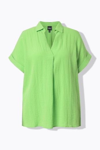 Plus size veliki brojevi Bluza spušteni rukavi s gumbima na leđima za punije