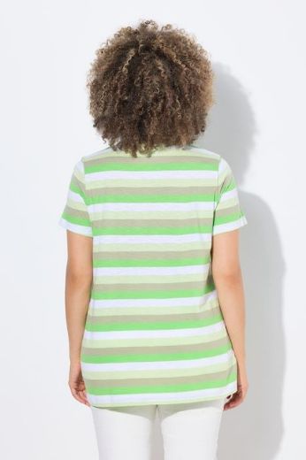 Plus size veliki brojevi Majica kratkih rukava V ovratnika za punije